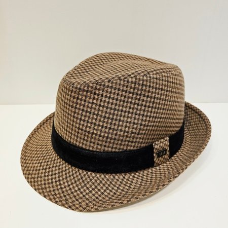 엘르 체크 페도라중절모 3