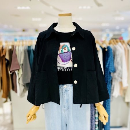 빅포켓 버튼 자켓