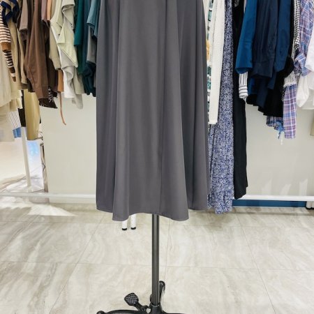 써클 벨트 장식 스커트