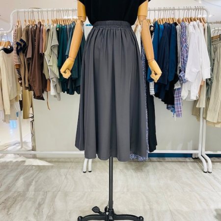 써클 벨트 장식 스커트