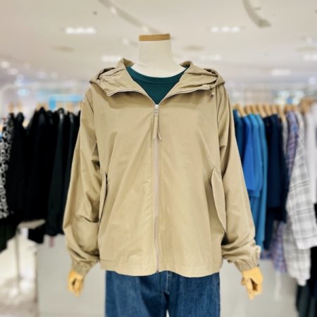 후드 사선 포켓 자켓