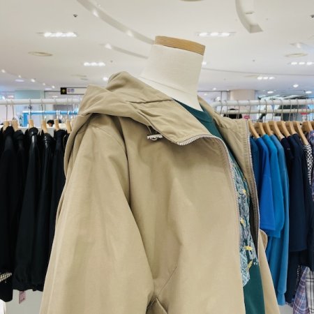 후드 사선 포켓 자켓