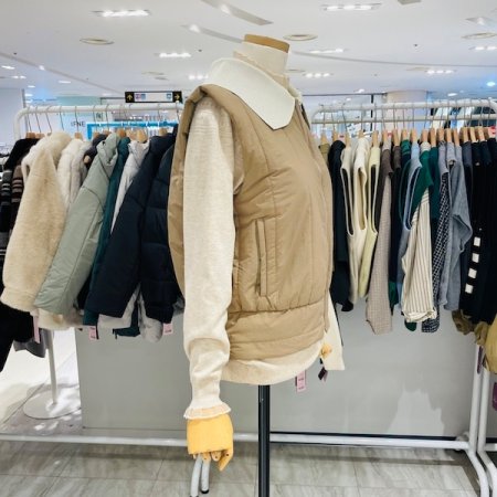 애리 시보리 패딩 조끼