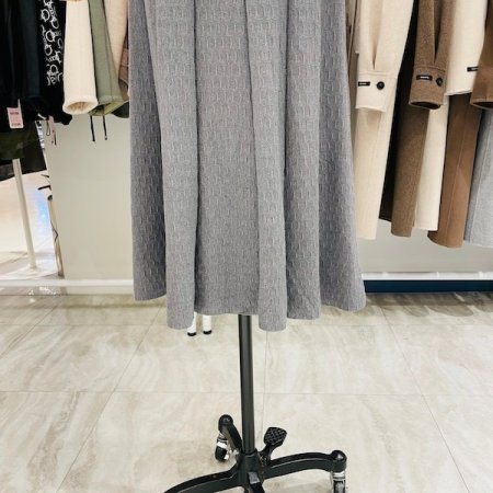 패턴 니트 스커트