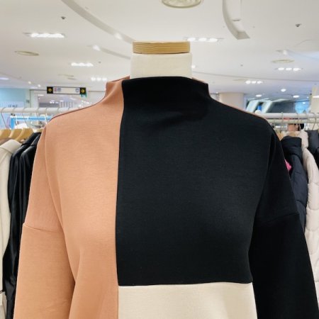 모나코 블록 배색 티셔츠