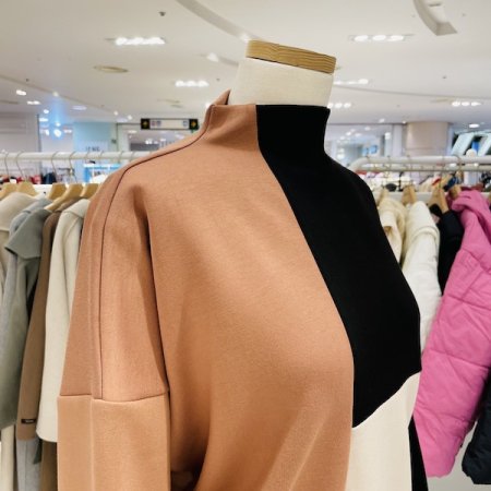 모나코 블록 배색 티셔츠