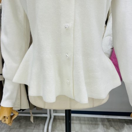 프릴 골지 가디건