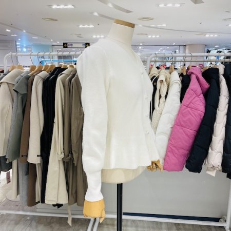 프릴 골지 가디건