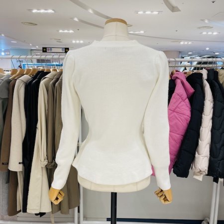 프릴 골지 가디건