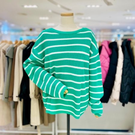 도톰 루즈 단가라 니트