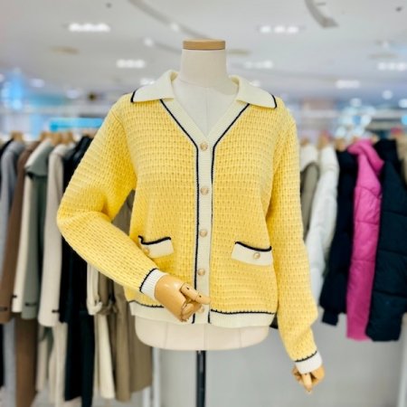 카라 니트 홀릭 가디건