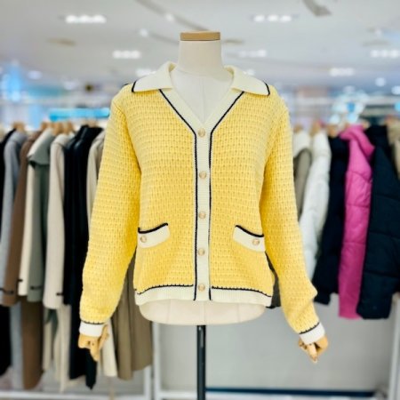 카라 니트 홀릭 가디건