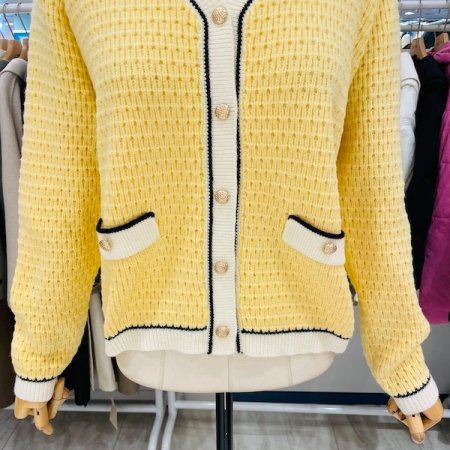 카라 니트 홀릭 가디건