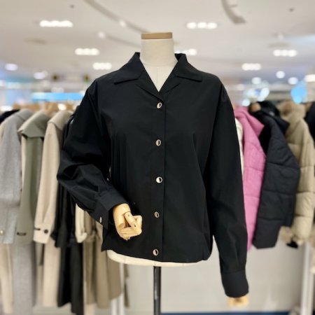 핀턱 카라 블라우스