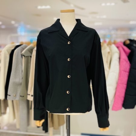 핀턱 카라 블라우스