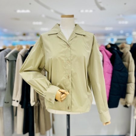 핀턱 카라 블라우스