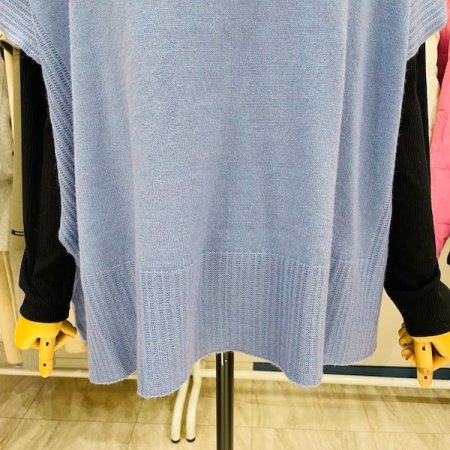 후드 박시 망토 조끼