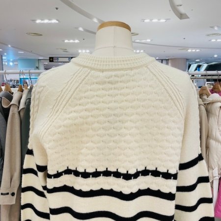 하프 단가라 투웨이 집업니트