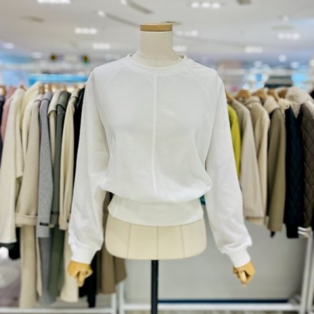 허리 시보리 라운드 티셔츠