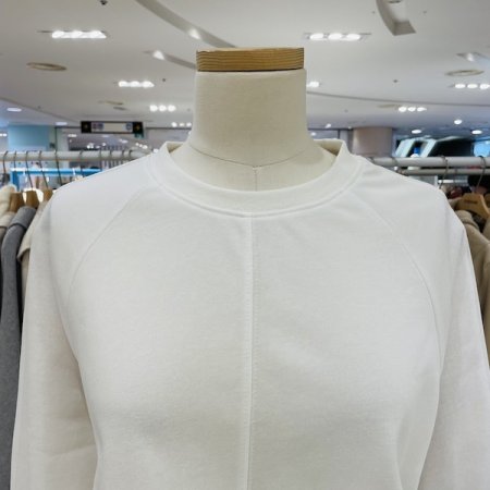 허리 시보리 라운드 티셔츠