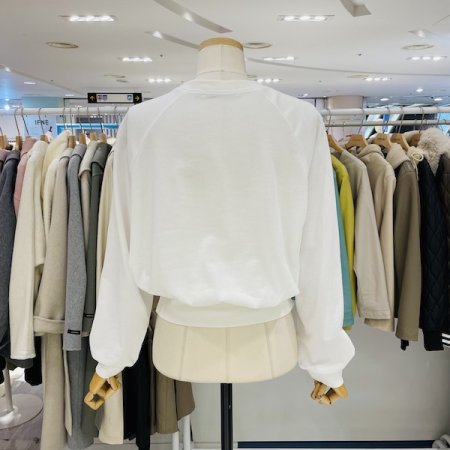 허리 시보리 라운드 티셔츠