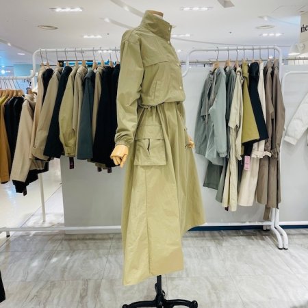 원피스 배색 점퍼 세트