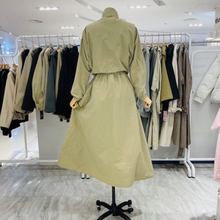 원피스 배색 점퍼 세트