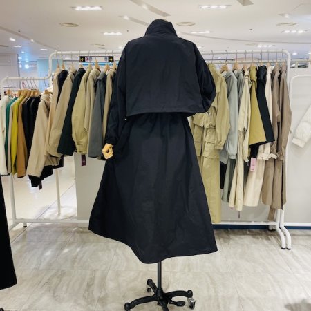 원피스 배색 점퍼 세트