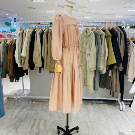 밑단 플리츠 7부 원피스