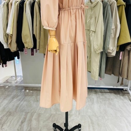 밑단 플리츠 7부 원피스