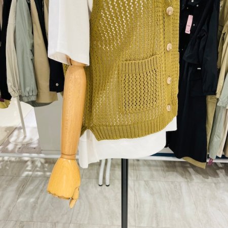 스카시 포켓 니트 조끼