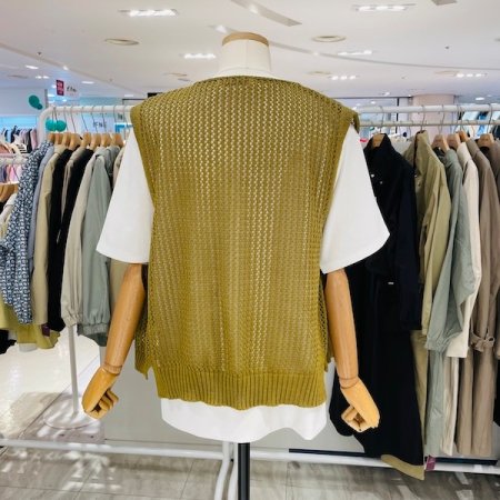 스카시 포켓 니트 조끼