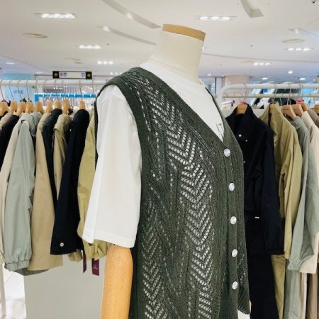 스카시 언발 니트 조끼