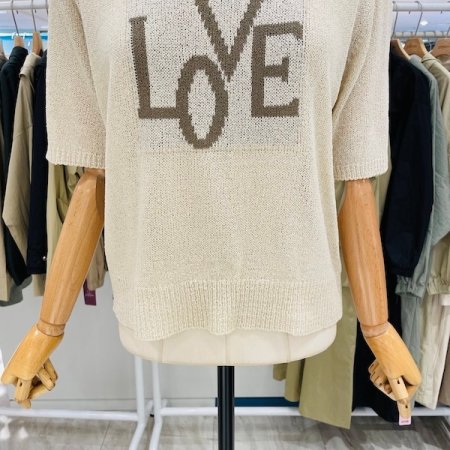 러브 부클 라운드 니트