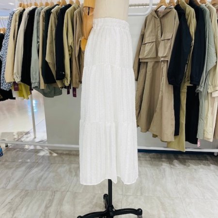 크리스탈 플리츠 스커트