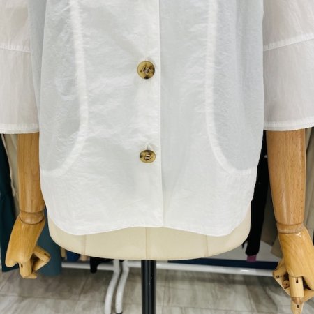 6부 소매 버튼 자켓