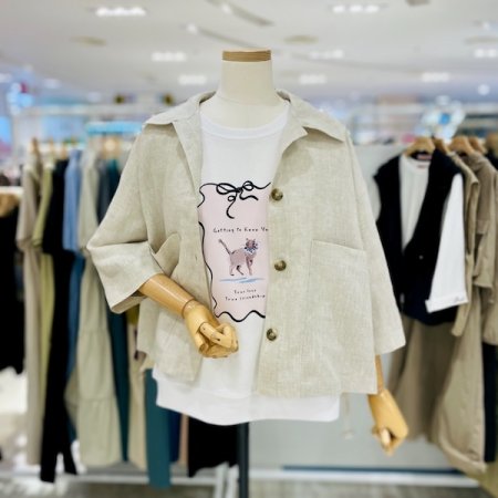 린넨 스트링 자켓