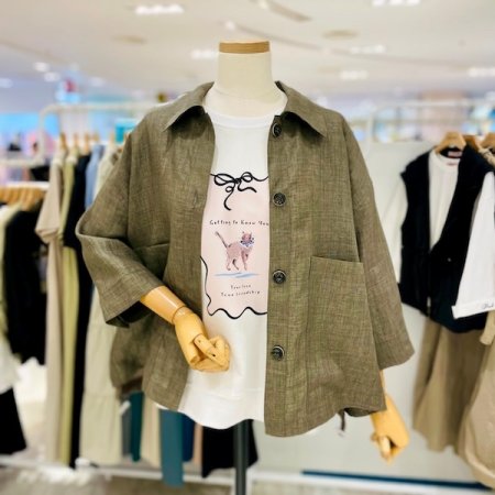 린넨 스트링 자켓