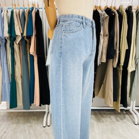 스트레이트 여름 데님팬츠