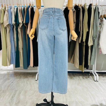 스트레이트 여름 데님팬츠