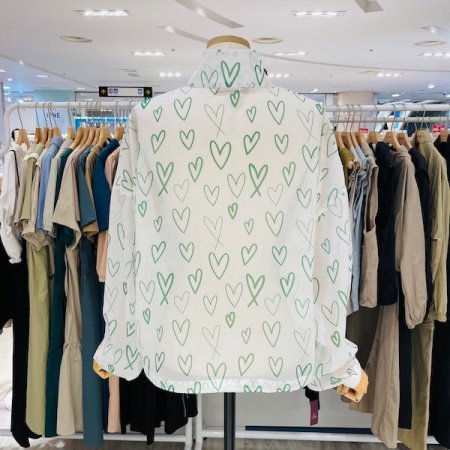 하트 여름 바람막이 점퍼