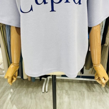 큐피 진주 반팔 티셔츠