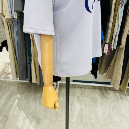 큐피 진주 반팔 티셔츠