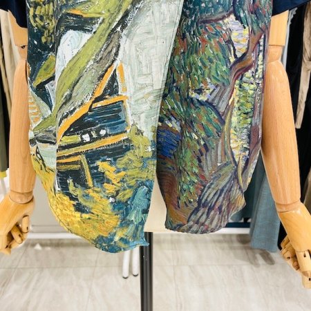 나염 끈 조끼 반팔 티셔츠