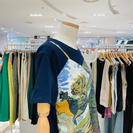 나염 끈 조끼 반팔 티셔츠