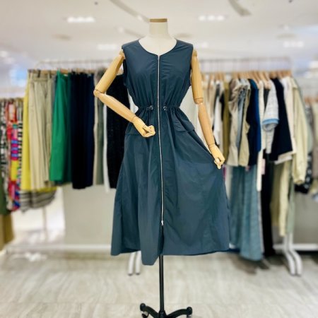 롱 지퍼 원피스