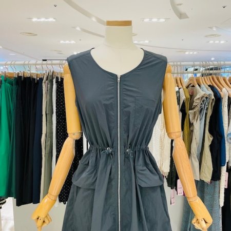 롱 지퍼 원피스