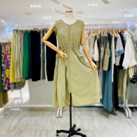 롱 지퍼 원피스