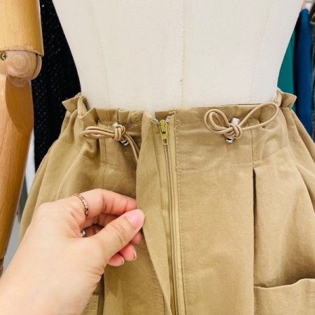 스트링 젬마 면 스커트