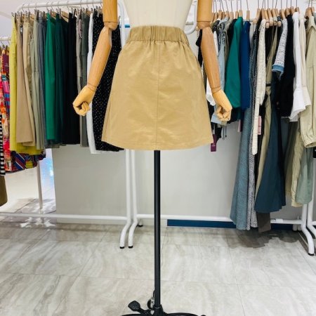 스트링 젬마 면 스커트